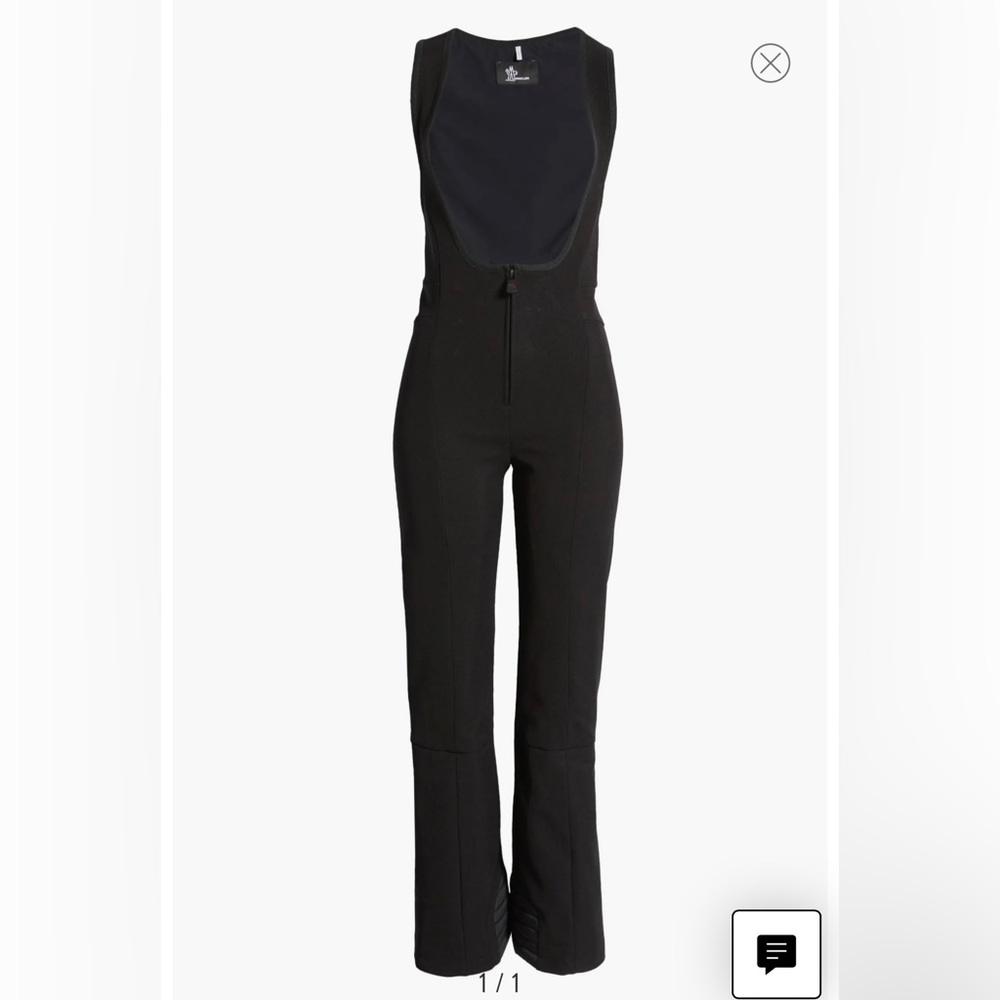 Moncler Grenoble Sleeveless Stretch Twill Ski Jumpsuit-Size M